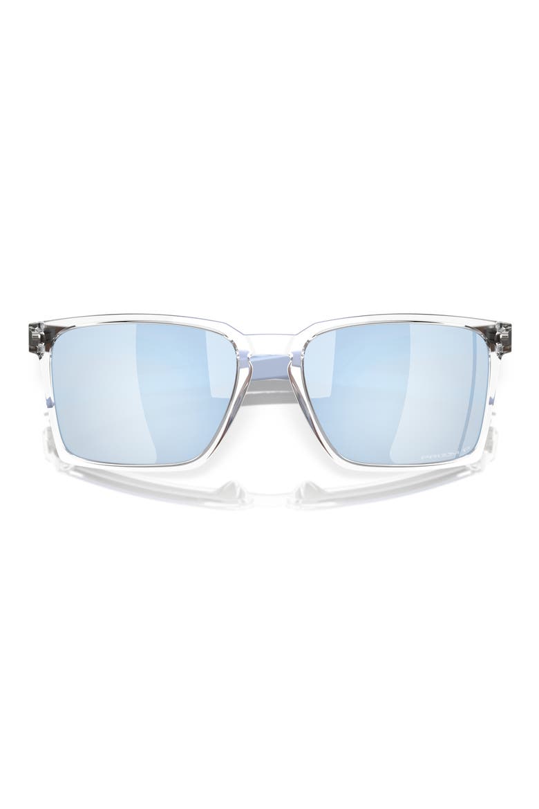 Exchange Sun 56mm Polarized Rectangle Sunglasses, Alternate, color, CLEAR