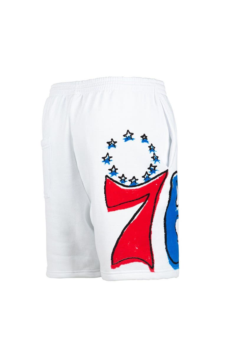 AFTER SCHOOL SPECIAL Men's After School Special White Philadelphia 76ers Shorts, Alternate, color,