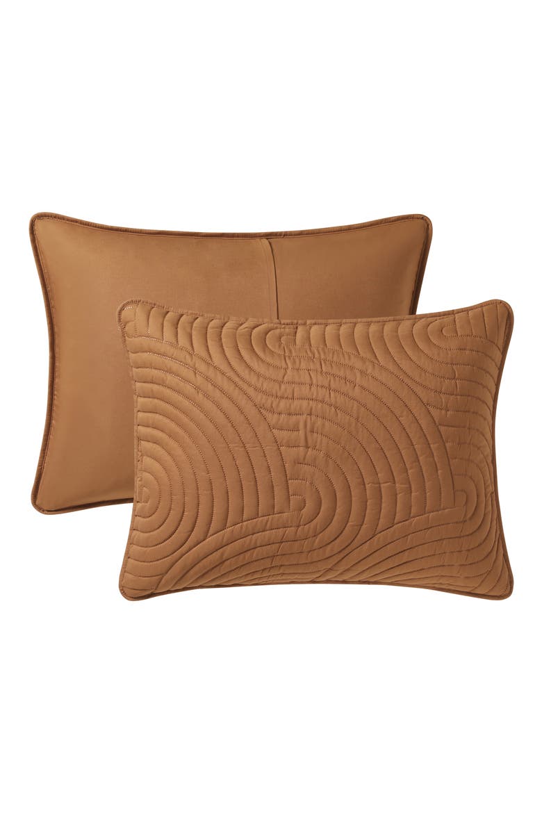 Sands Curved 3-Piece Quilt Set, Alternate, color, ORANGE