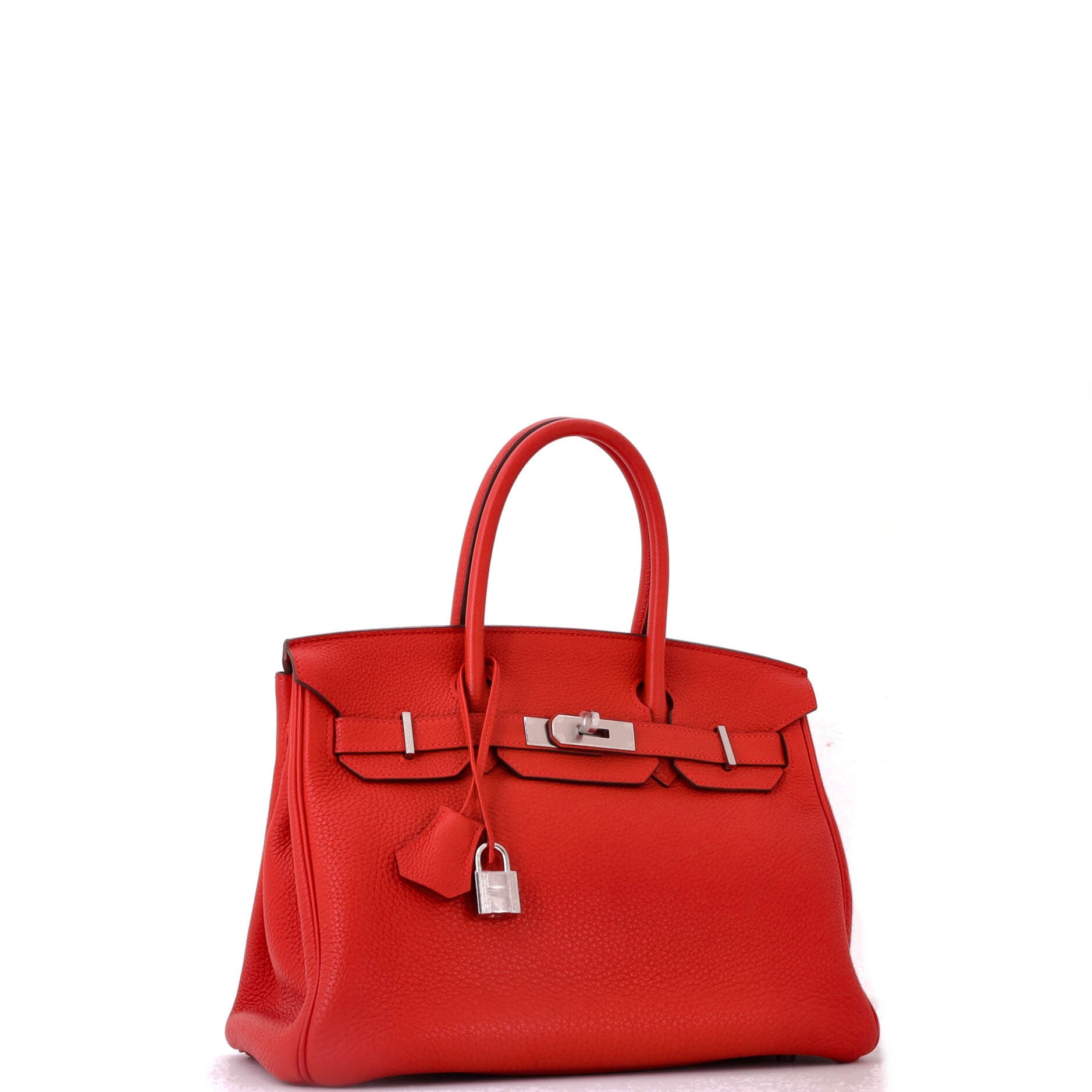 Birkin Handbag Red Togo with Palladium Hardware 30, Alternate, color, Red