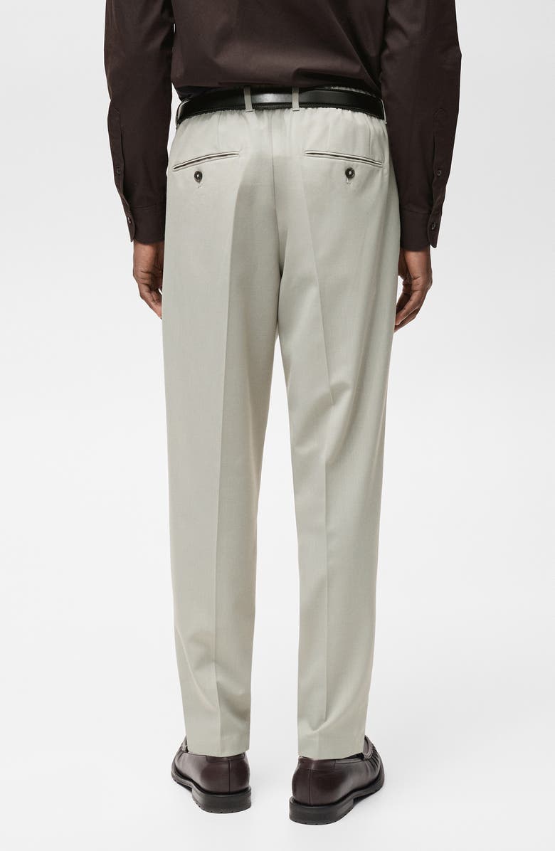 MANGO Slim Fit Pants, Alternate, color, Ice Grey