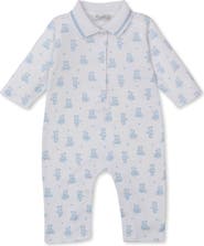 Kissy Kissy Print Pima Cotton Romper