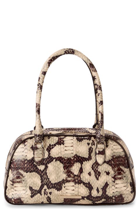 Angie Leather Barrel Bag