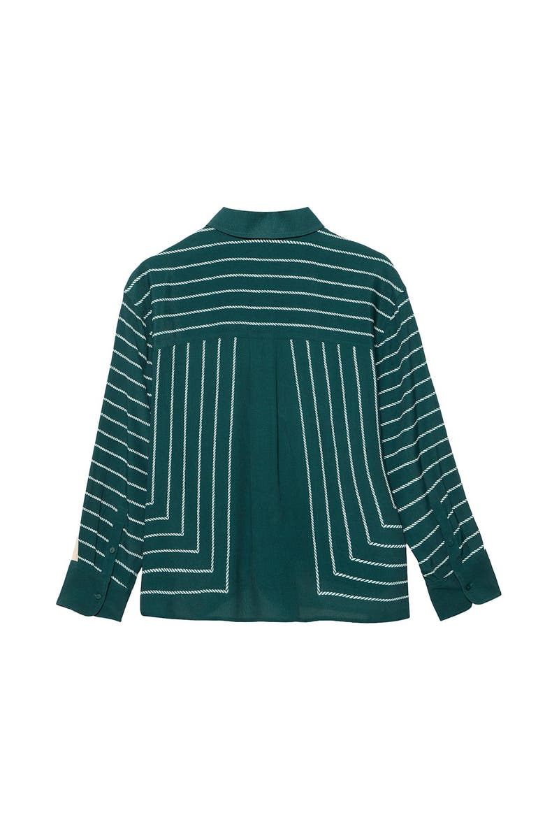 MINT VELVET Striped Shirt, Alternate, color, Green