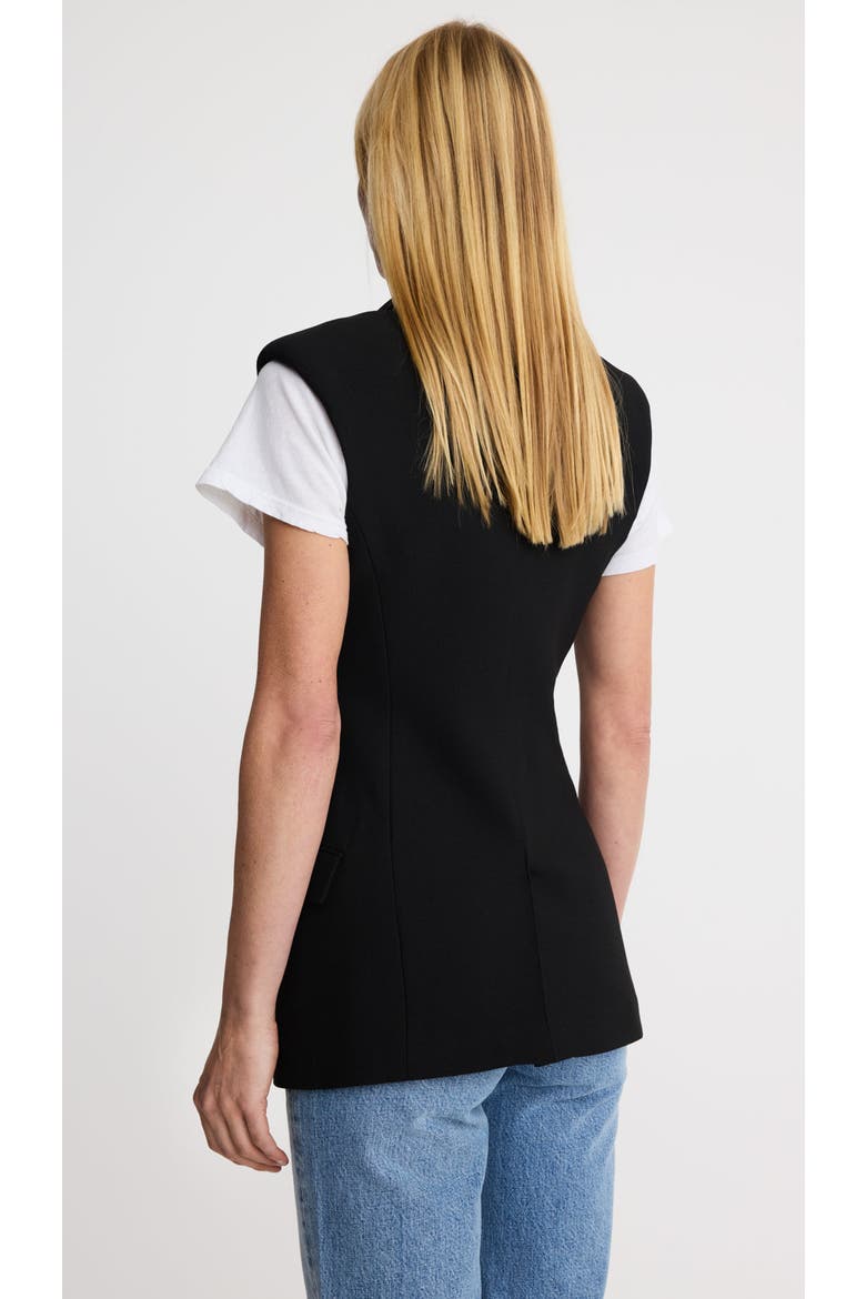 Sleeveless Not A DB Blazer, Alternate, color, Black Pique