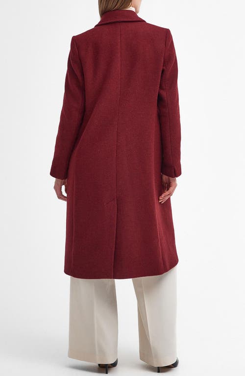 Barbour Marylin Double Breasted Wool Blend Coat In Multi
