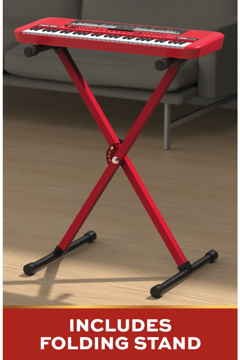 Stage Stars Standing Keyboard Toy, Alternate, color, RED