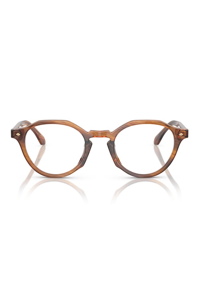47mm Small Phantos Optical Glasses, Main, color, STRIPED HONEY / DEMO LENS