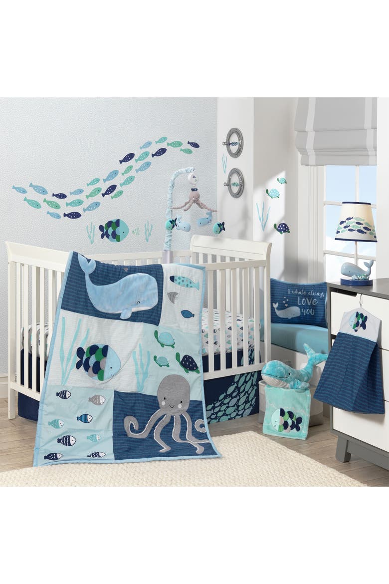 Oceania Baby Soft Whale Plush Stuffed Animal Toy, Alternate, color, Blue