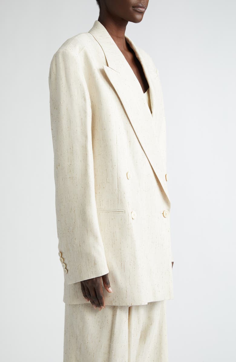 Dries Van Noten Loose Fit Double Breasted Blazer, Alternate, color,