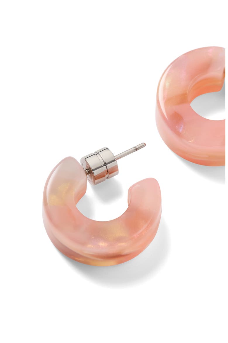 Muse Hoops, Alternate, color, Blossom