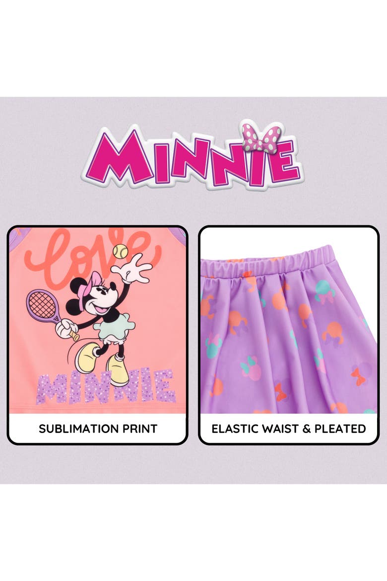 Minnie Mouse Athletic 2-Piece Tank Top and Skort Set, Alternate, color, Minnie Pink and Purple