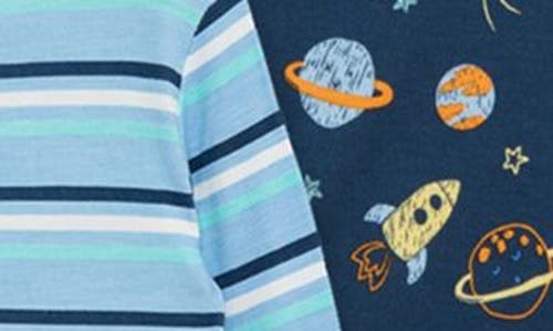 Little Me Baby Boys Space Pajamas, 4 Piece Set In Multi