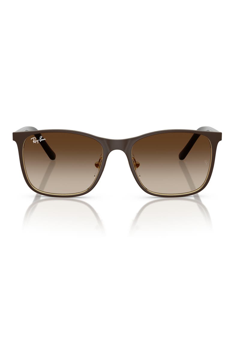 48mm Gradient Square Sunglasses, Main, color, BROWN GRADIENT