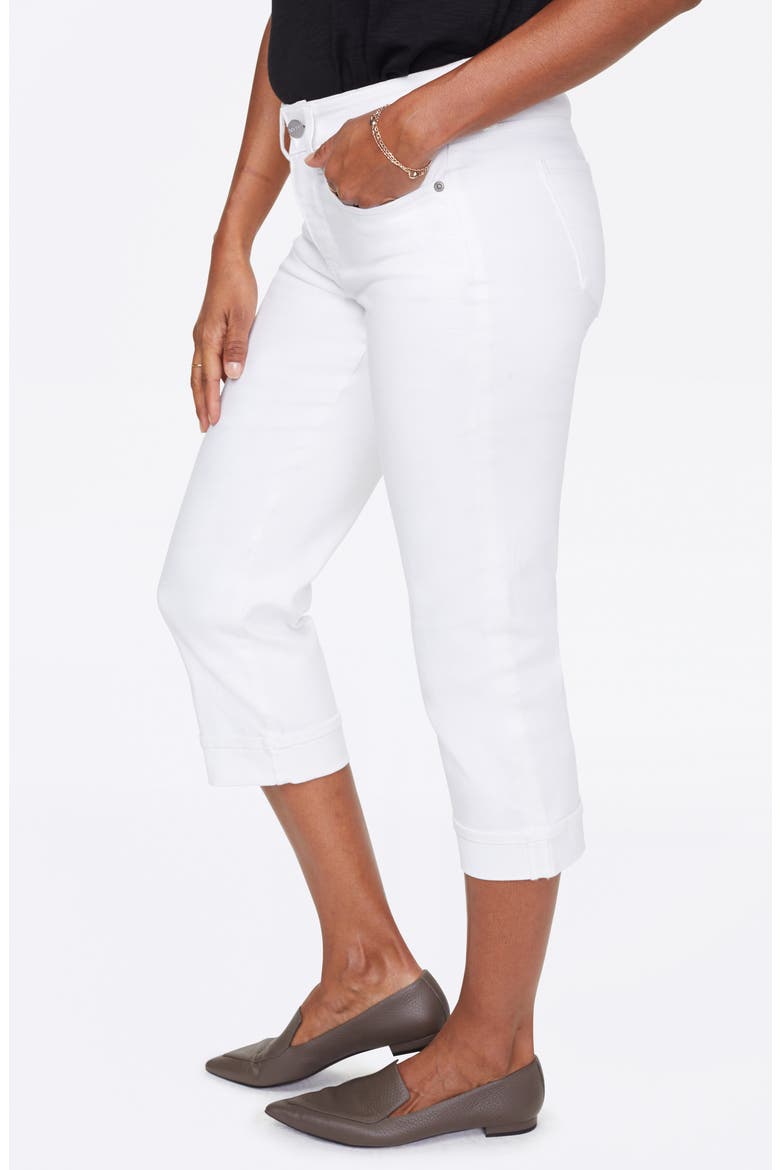 Marilyn Straight Leg Capri Jeans, Alternate, color, OPTIC WHITE