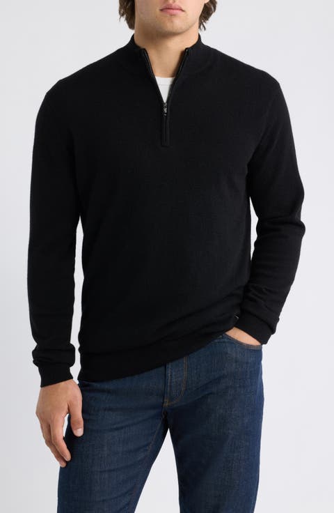 Crown Anniversary Quarter Zip Cashmere Sweater