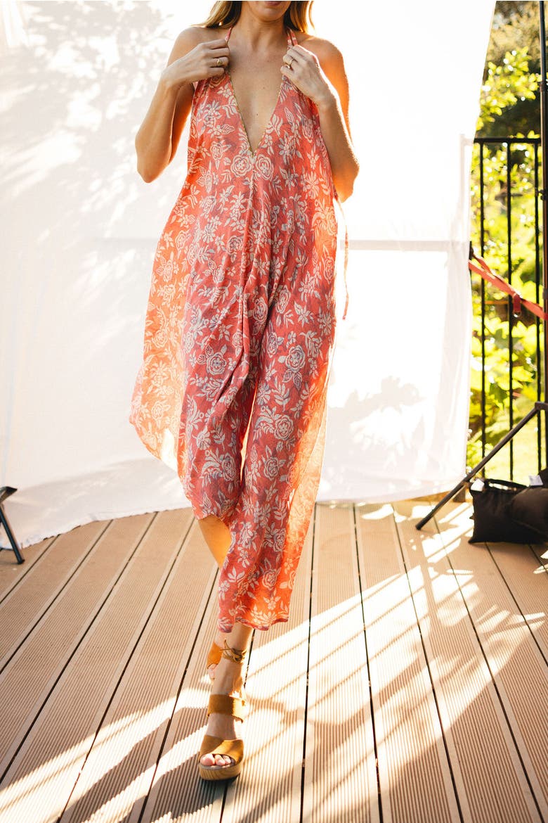 Classic Silk Dress Colin, Alternate, color, Melon Floral