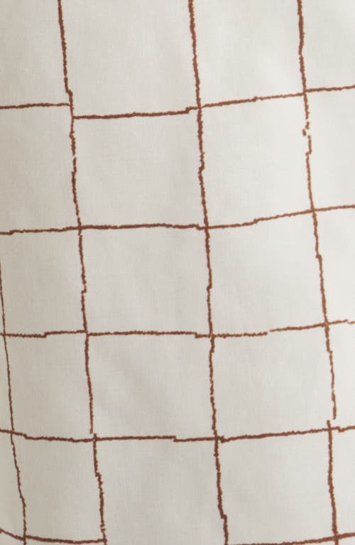 Frame Mens Vintage Check Cotton-blend Shirt Cream Multi Xl In Cream Multi