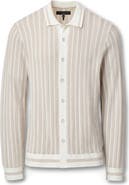 rag & bone Harvey Long Sleeve Knit Button-Up Shirt
