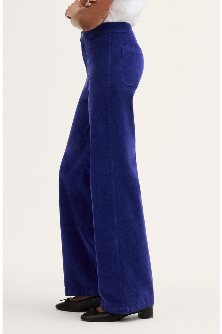 The Wide Leg Corduroy Pants, Alternate, color, DEEP ROYAL
