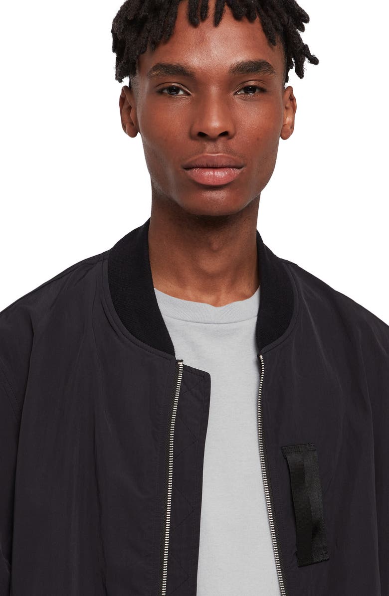 AllSaints Finch Bomber Jacket, Alternate, color, 