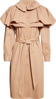MILLE Renata Frill Cotton Trench Coat