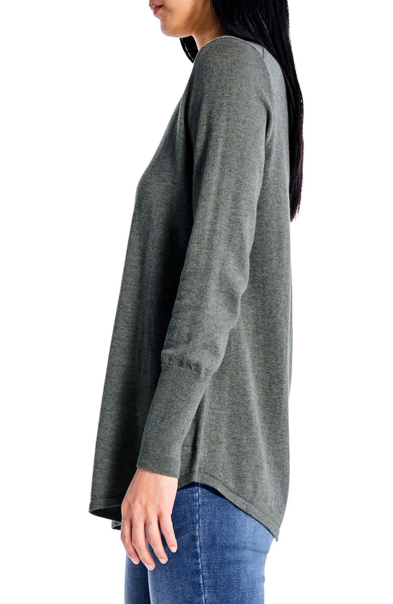 NIC+ZOE Vital V-Neck Sweater, Alternate, color, Briar