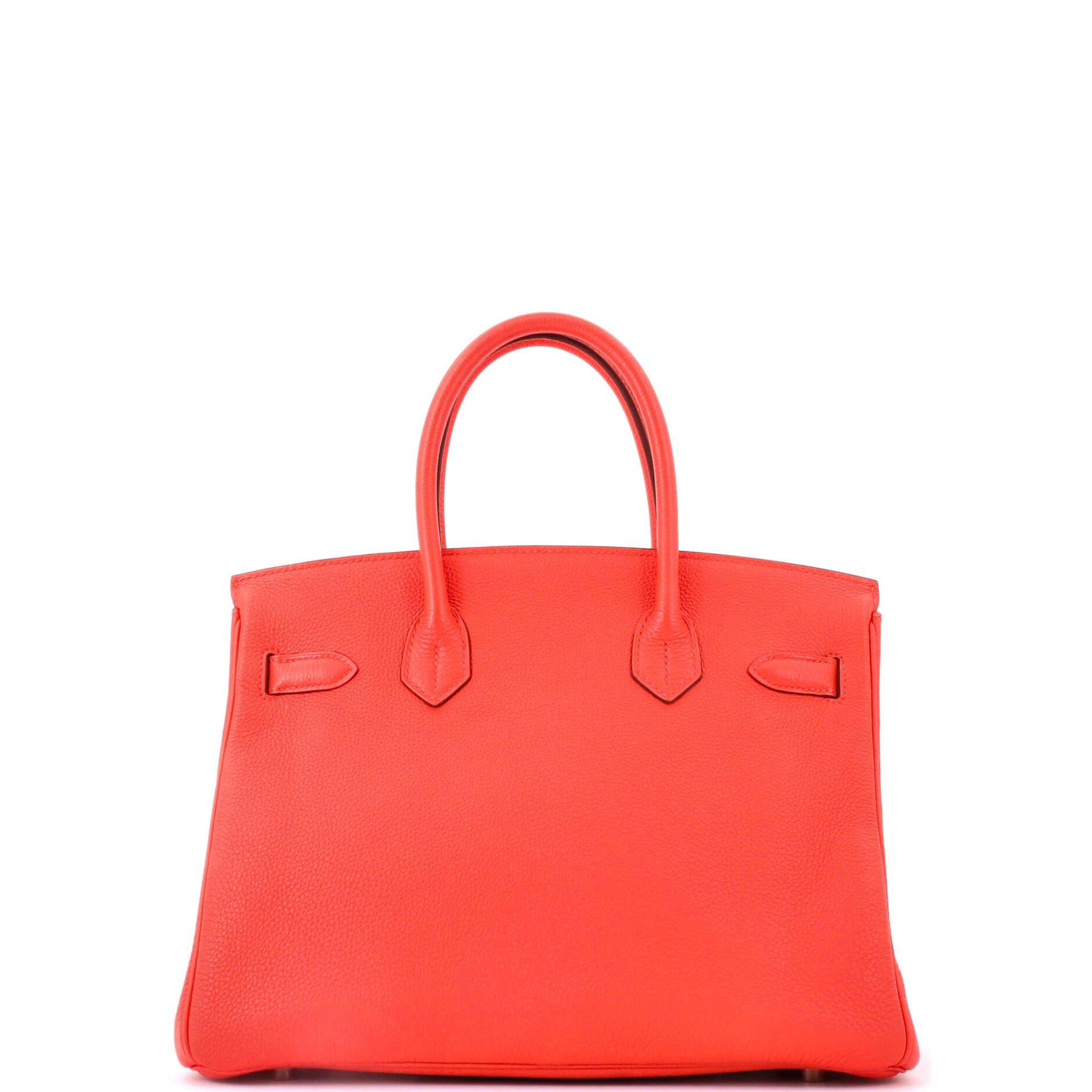 Birkin Handbag Orange Togo with Gold Hardware 30, Alternate, color, Red