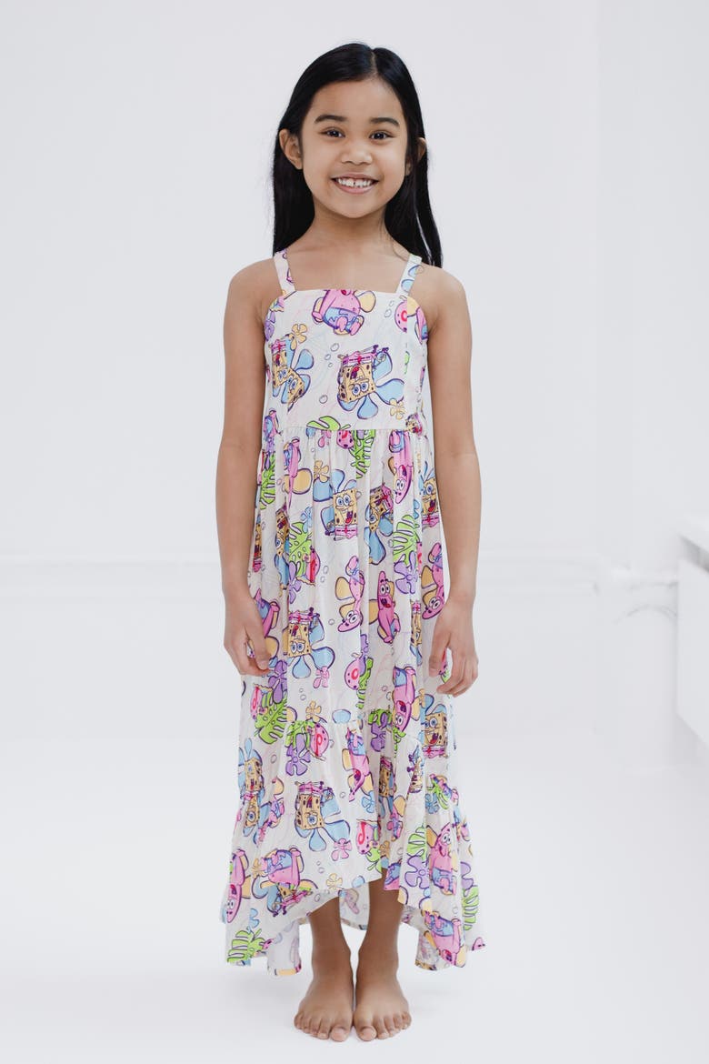 Sleeveless Maxi Dress, Alternate, color, SpongeBob Cream