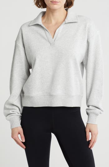 Z By Zella Level Up Terry Polo Pullover