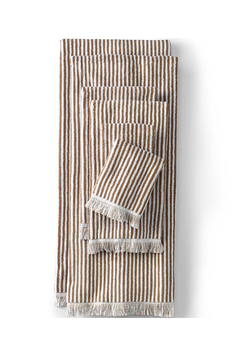 Lands' End Cotton Yarn-dyed Stripe Bath Towel Set, Main, color, 