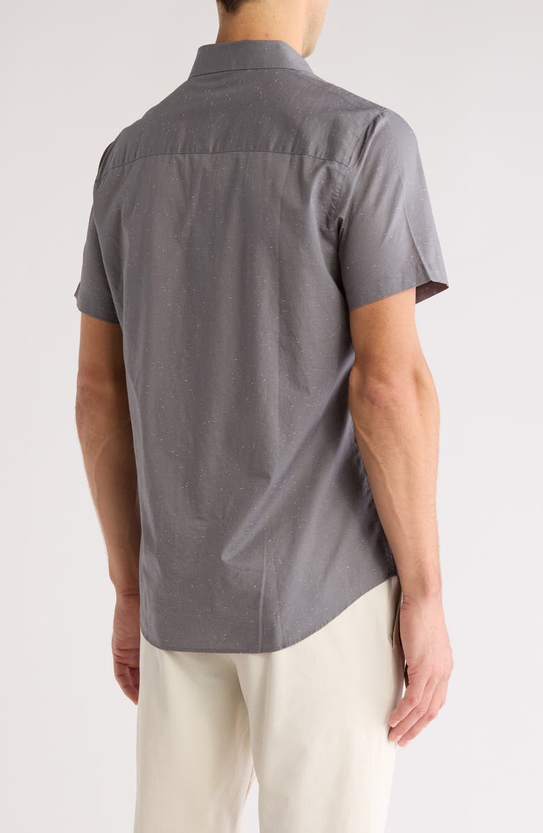 TravisMathew Studebaker Regular Fit Short Sleeve Shirt, Alternate, color, Quiet Shade