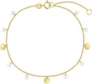 In Season Jewelry 14k Coin Dangle Girl Bracelet