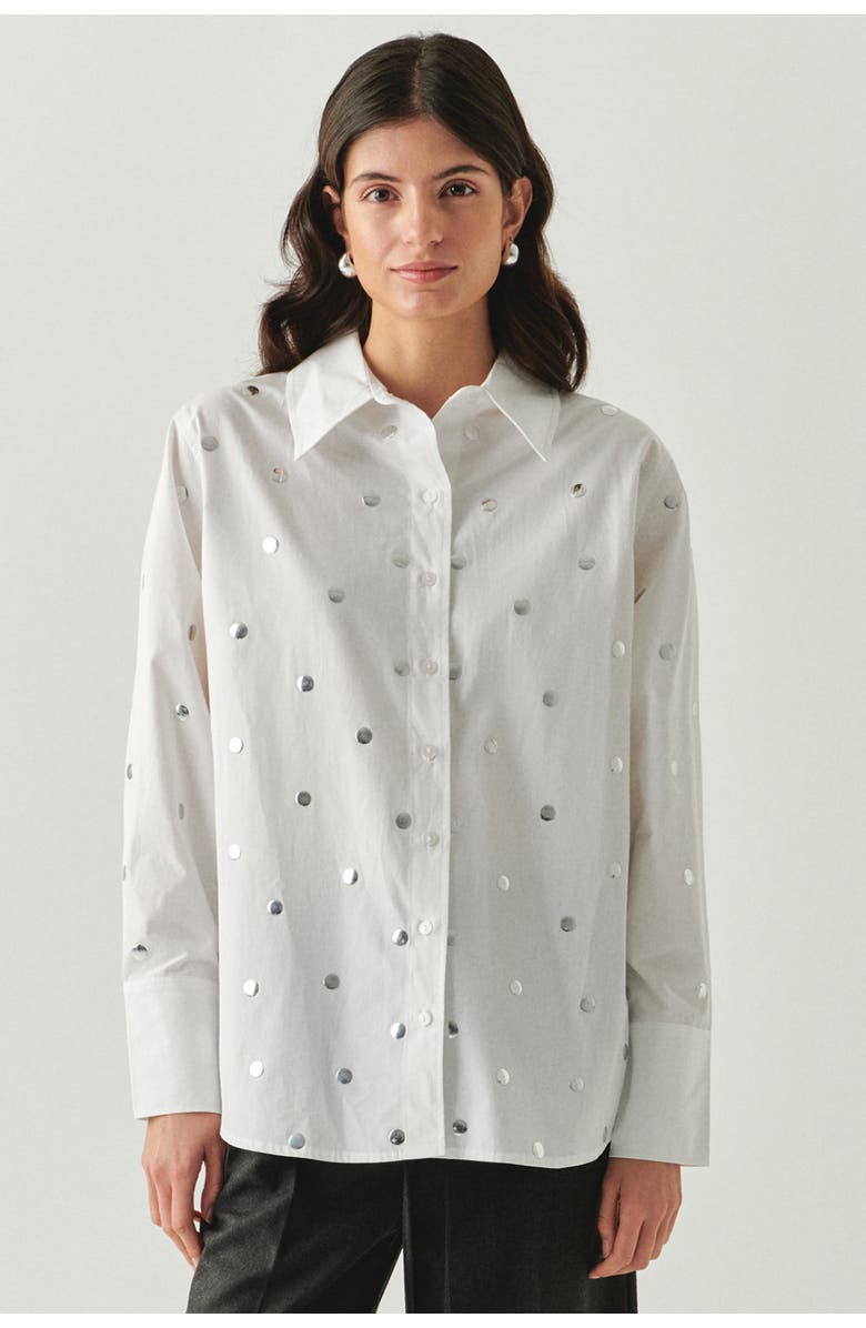 Exquise Murphy Long Sleeve Shirt, Main, color, Ecru