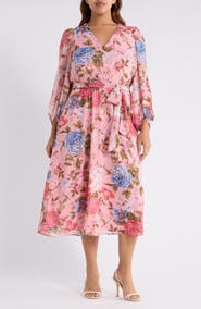 Anne Klein Floral Midi Dress