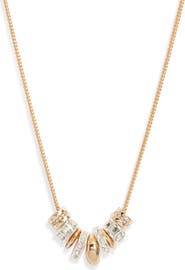 Nordstrom Crystal Disc Bead Necklace