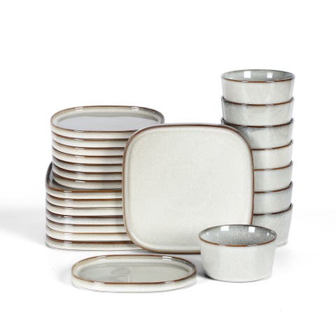 Cairo Stoneware 24-Piece Dinnerware Set