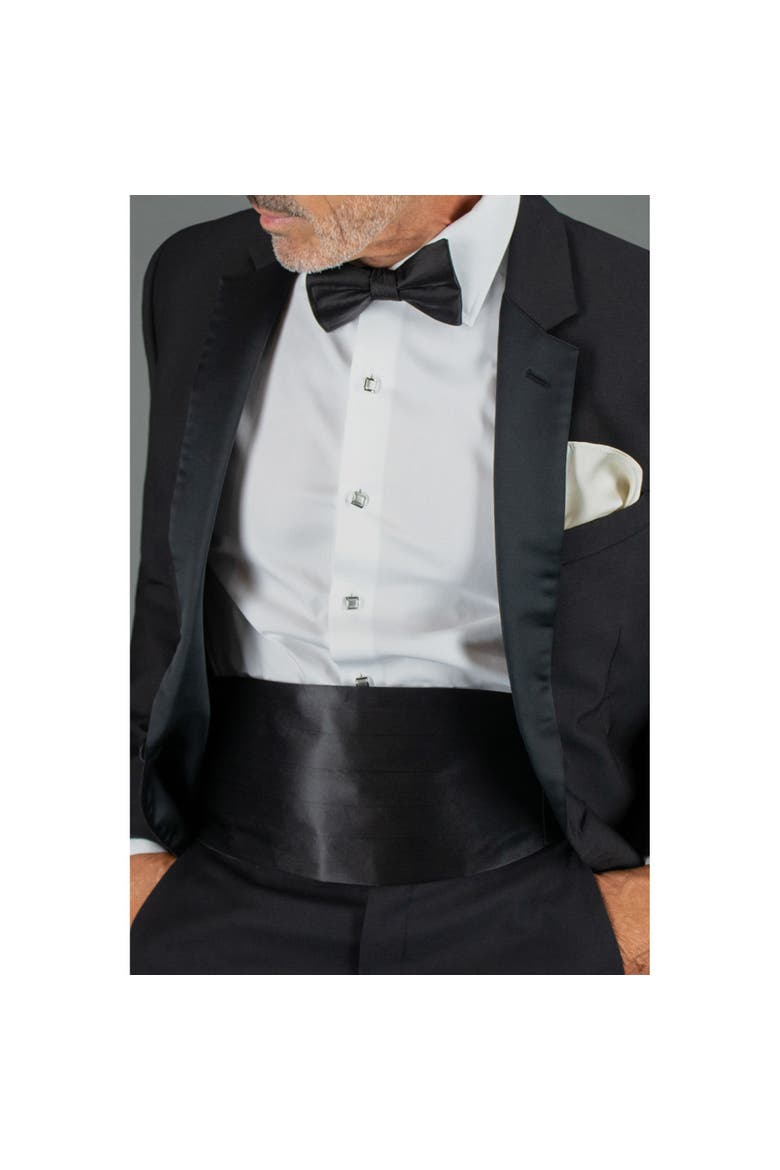 Sutton Solid Color 13 Inch Silk Pocket Square, Alternate, color, Ivory