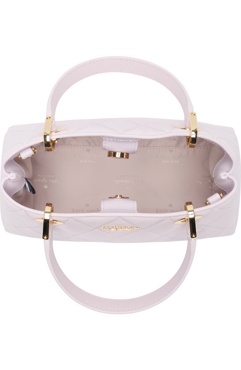Kate Spade New York carey quilted leather satchel, Alternate, color, Pale Amethyst