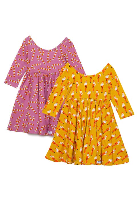 Retro Christmas Twirly Dress Pack (Toddler, Little Kid & Big Kid)