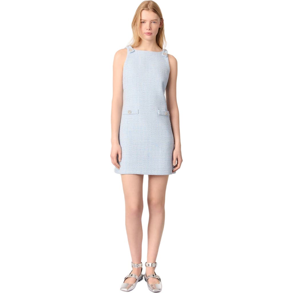 Shop Maje Mini Tweed Dress
