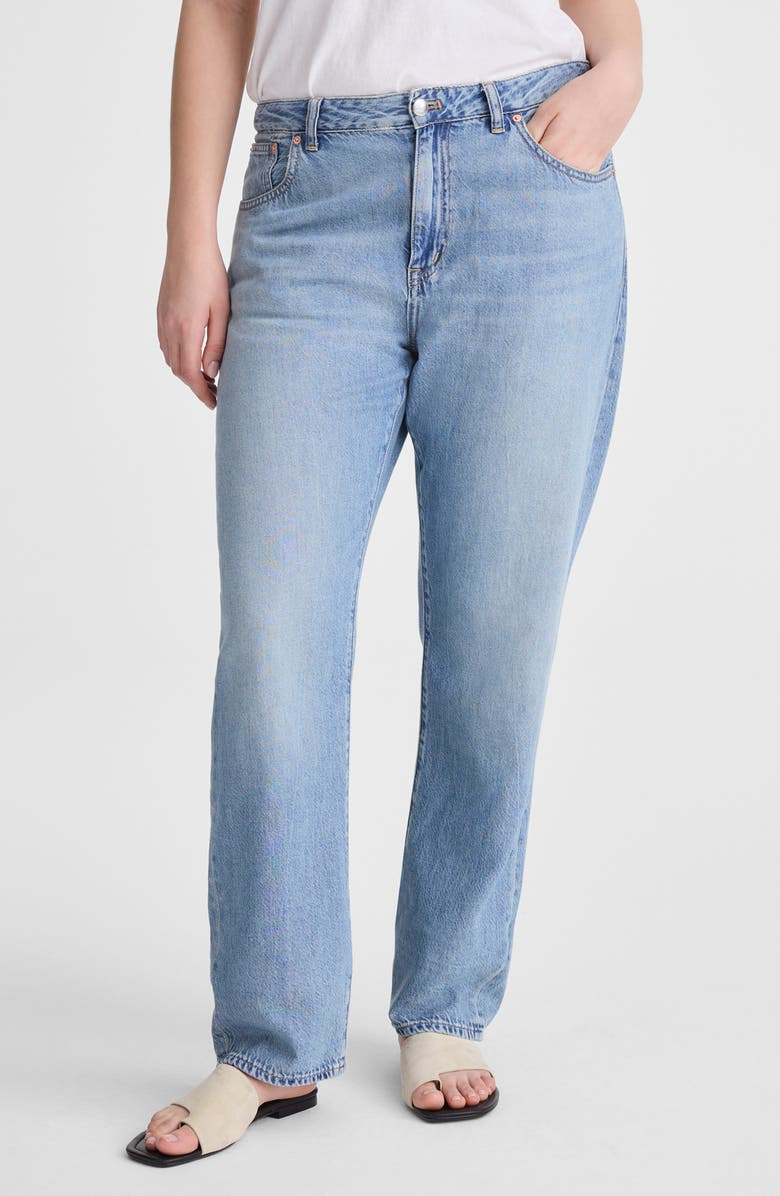 Madewell The Dean Easy Straight Airy Denim Jeans, Alternate, color, Faded Horizon Wash