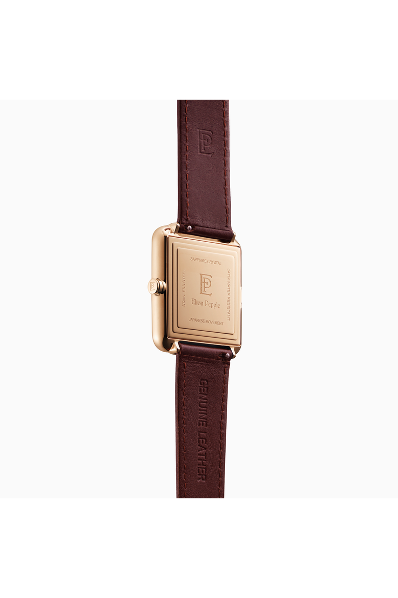 Men's Classic Oakton - Loop, 38mm, Alternate, color, Egshl White/Drk Brwn/Rose Gold