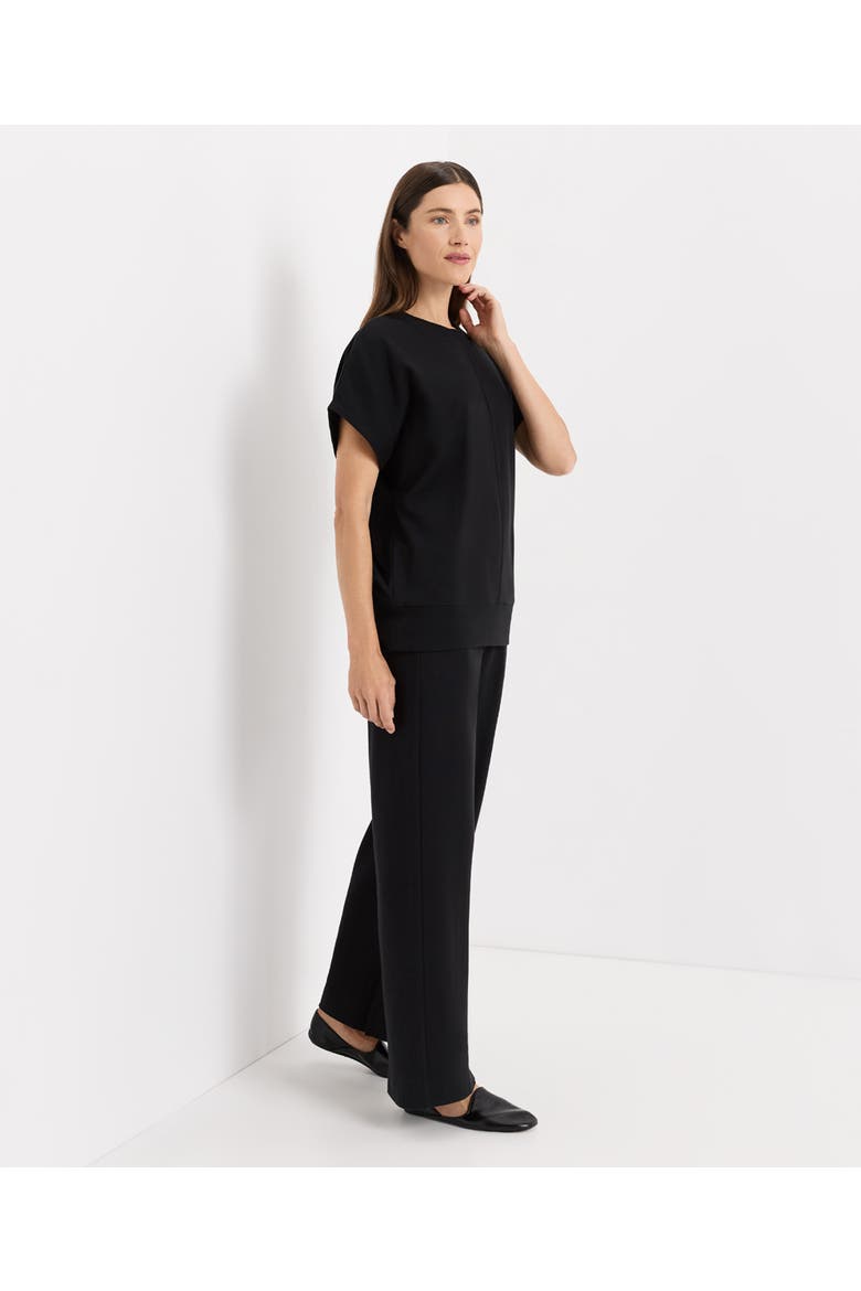 Organic Cotton Airplane Wide Leg Pant, Alternate, color, Black