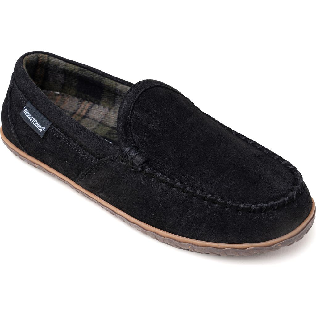 Minnetonka Tilden Slipper In Black