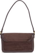Tahari Faux Suede Flap Shoulder Bag