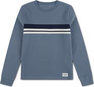 abercrombie kids Kids' Striped Long Sleeve Rib Knit Top