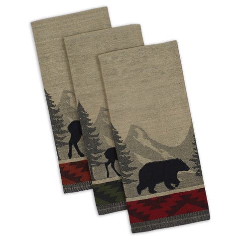 Walk In The Woods Jacquard Dishtowel Set/3