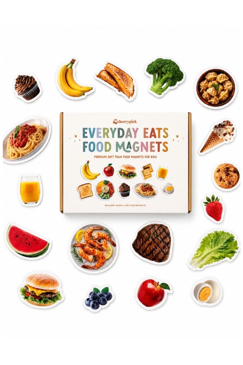 Everyday Eats Food Magnets, 65 Piece Set, Main, color, None