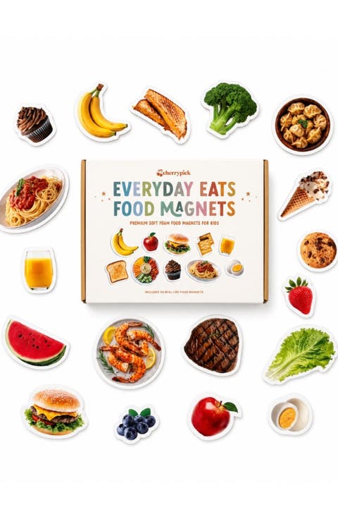 Everyday Eats Food Magnets, 65 Piece Set
